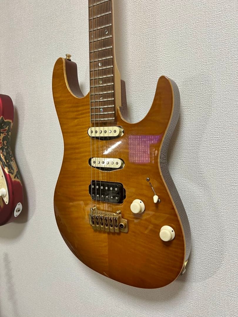 Dragonfly HI-STA Flame Maple Top Mahogany Back Paroid Fretboard Guitar