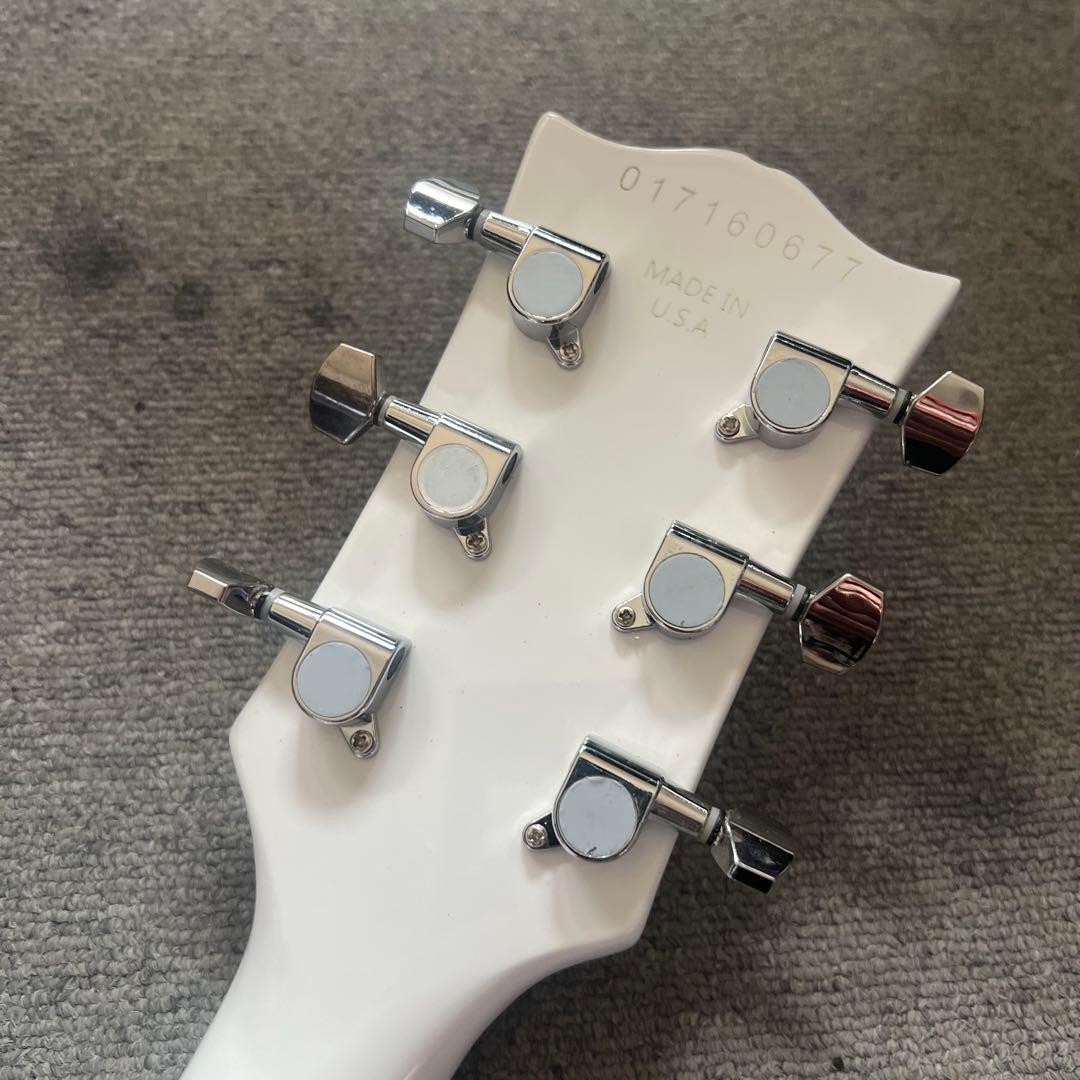 White Les Paul Buckethead Signature Type Kill Switch Guitar USED