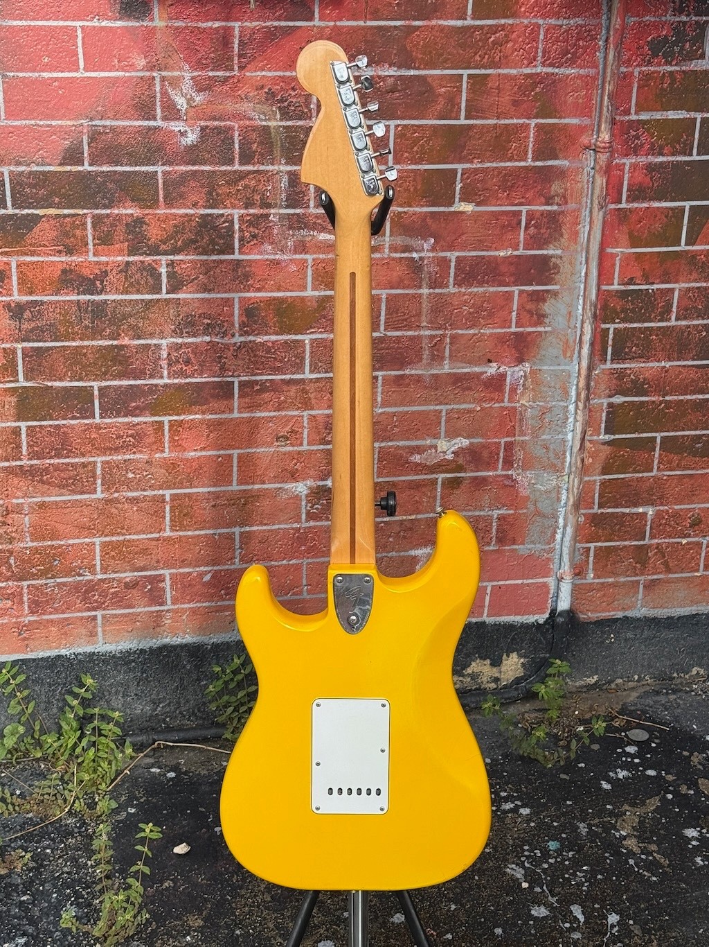 1980 Fender Stratocaster International Color Ltd. Run a bad ass Graffiti Yellow.
