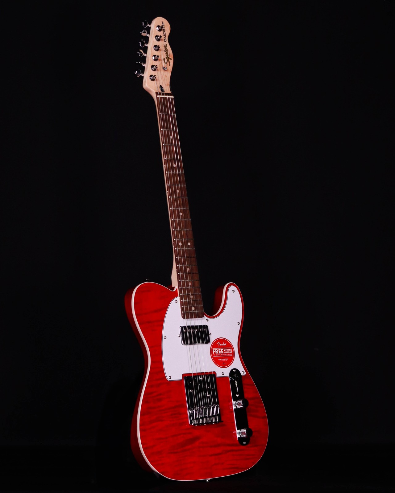 Squier Affinity Telecaster FMT SH, Laurel FB, Crimson Red Transparent