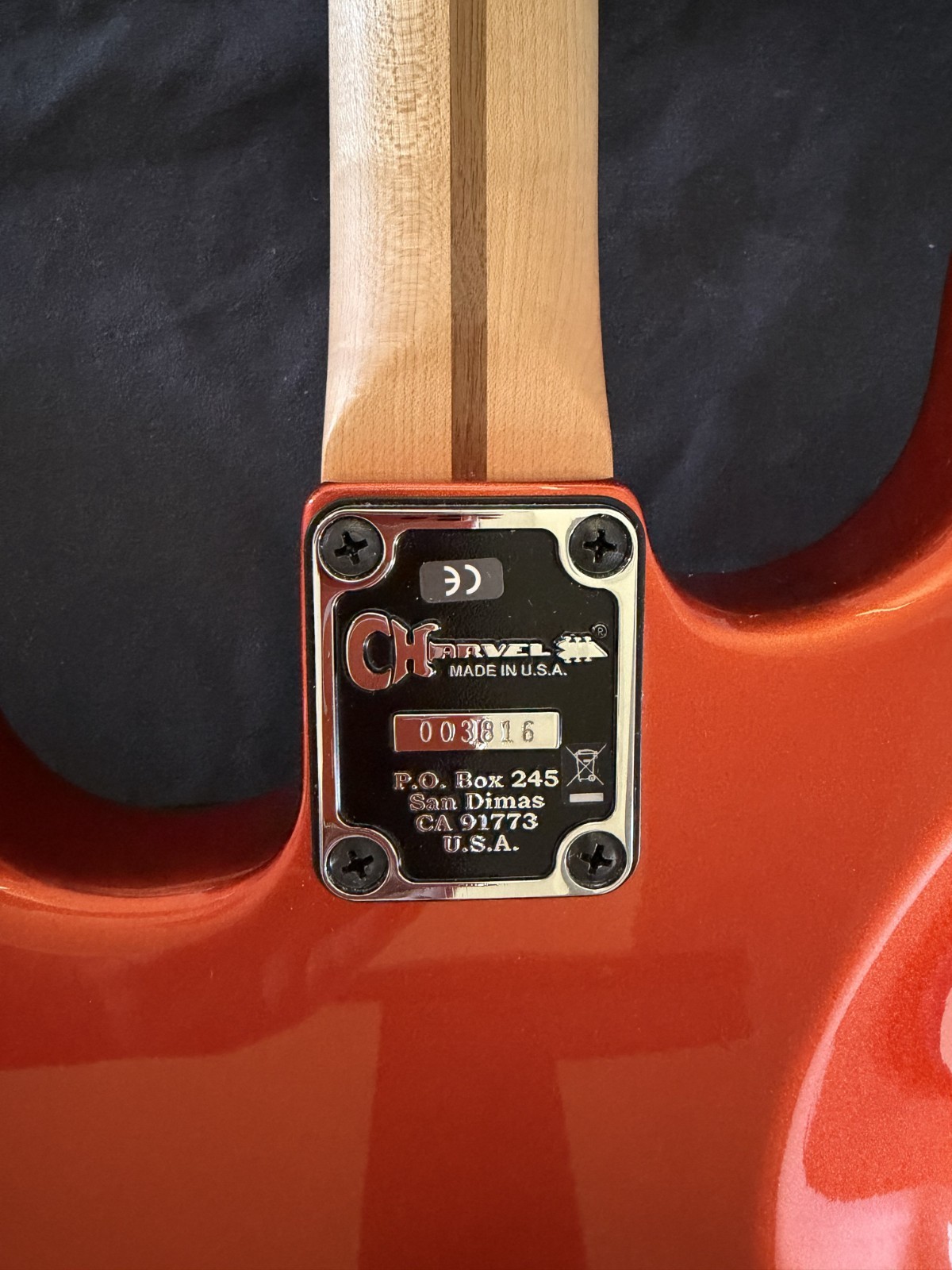 CHARVEL USA SO-CAL CANDY TANGERINE ELECTRIC GUITAR WITH UPGRADES.