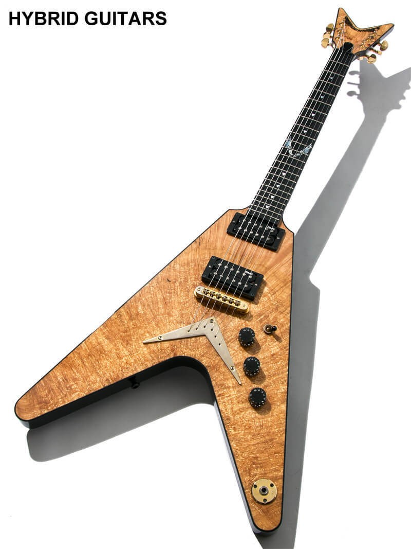 DEAN NAMM Show Limited Exotic Wood Flying V Spalted Maple 2012 Electric Guitar