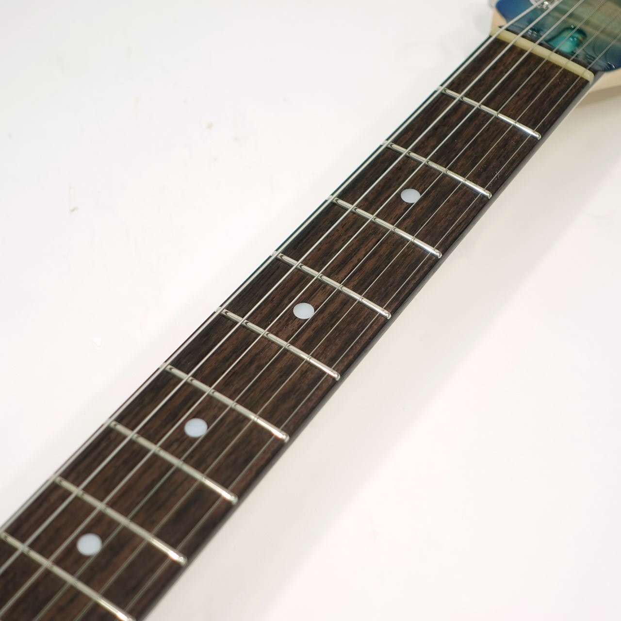 Momose MC1-HH FT Flame Tochi R Blue-Burst Used Electric Guitar