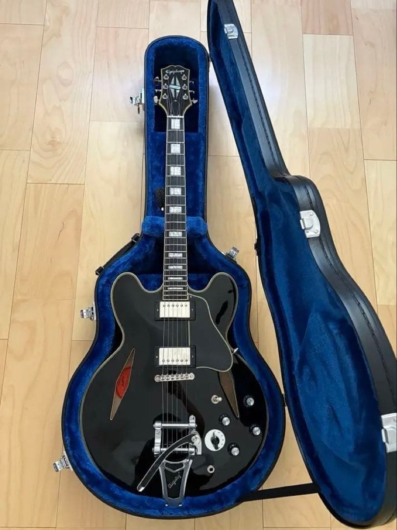 Epiphone Shinichi Ubukata ES-355 Ver02 Semi-Hollow Body Electric Guitar Black Ha