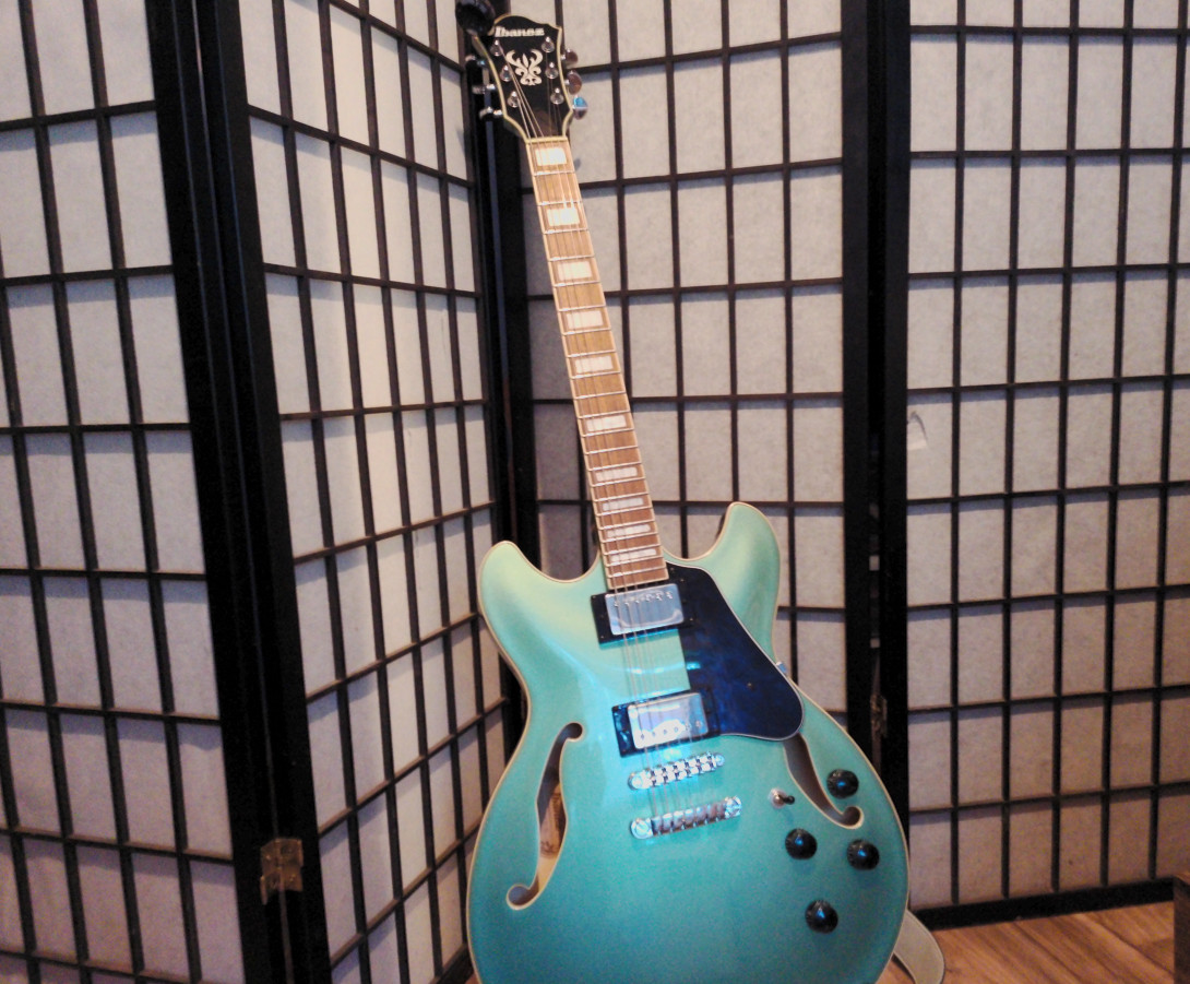 Ibanez AS73 Semi Hollow Electric Guitar Metallic Olive Green *Discontinued Color