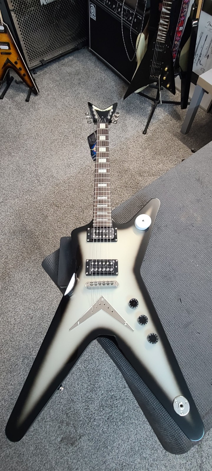 Dean ML 79 Silver Burst IN BOX Appears To Have Never Been Played Excellent Con