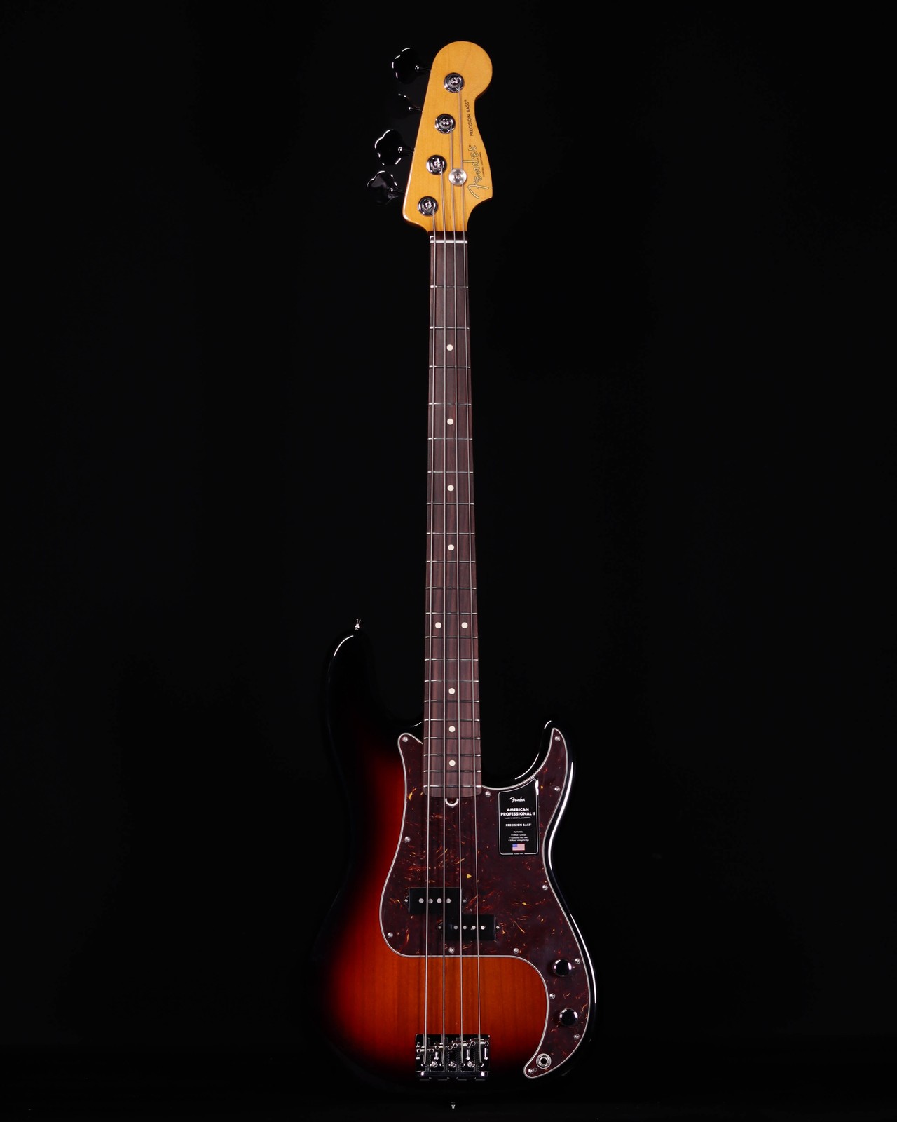 Fender American Professional II Precision Bass, Rosewood FB, 3-Color Sunburst
