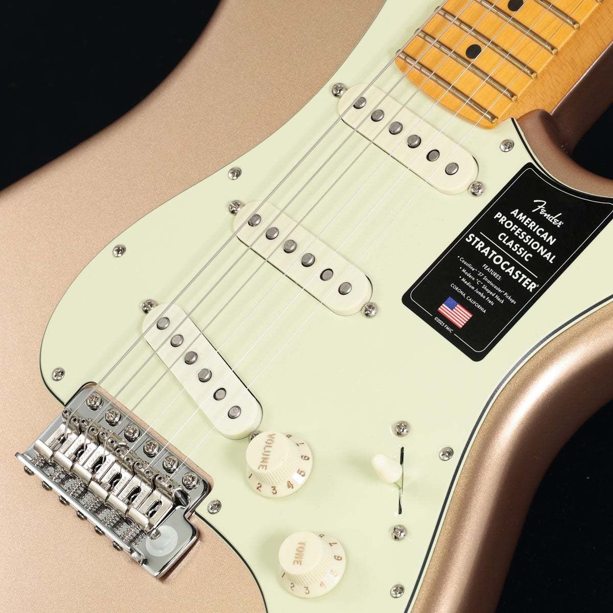 Fender American Professional Classic Stratocaster Maple Faded Firemist #GGc1p