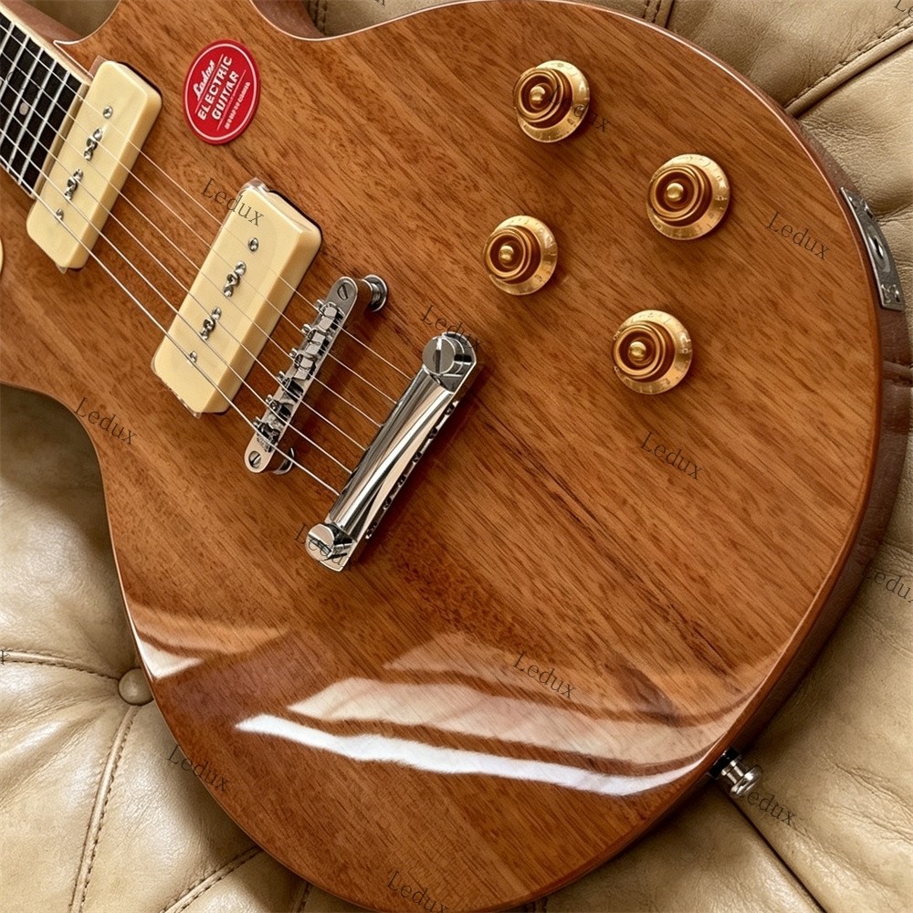 Ledux Electric Guitar P-90 Pickup Stainless Rounded Fret Edge Natural Unbranded