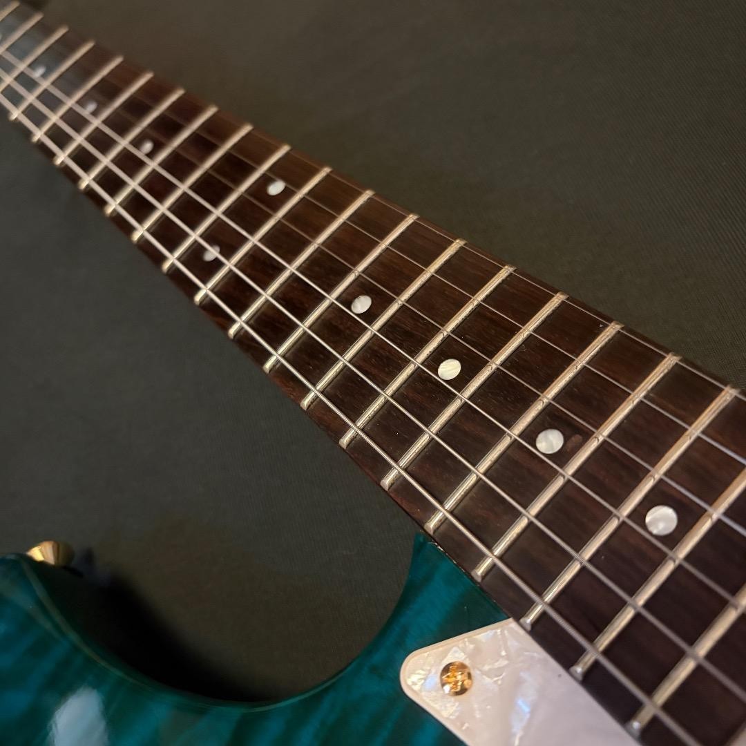 Electric Guitar Yamaha PAC604WH 1997 Emerald Green HSS Taiwan