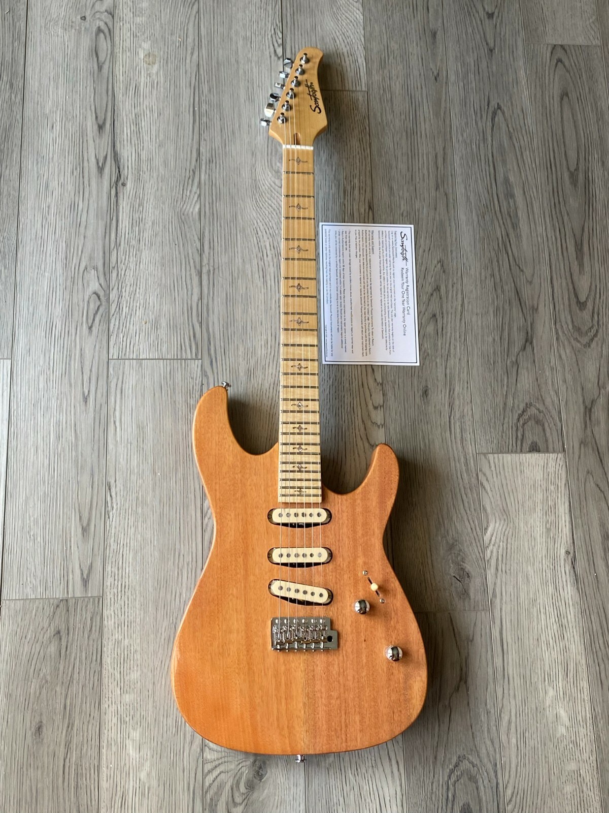 Sawtooth Natural Series Mahogany 24-Fret Electric Guitar