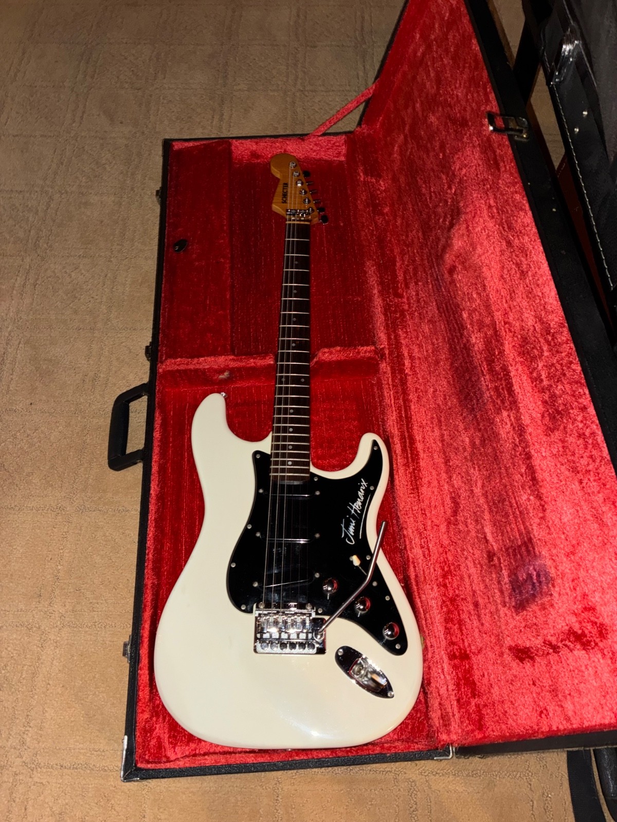 1985 Schecter Jimi Hendrix Strat RARE! W/HSC USA