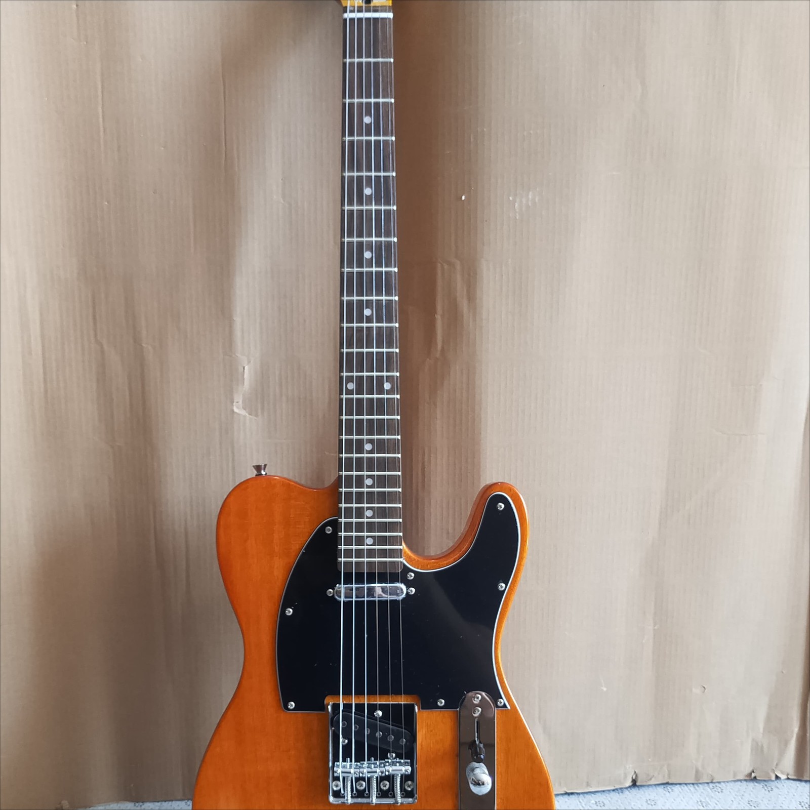 50s Standard TL Vintage Natural Electric Guitar SS Pickups Fixed Bridge Ship US
