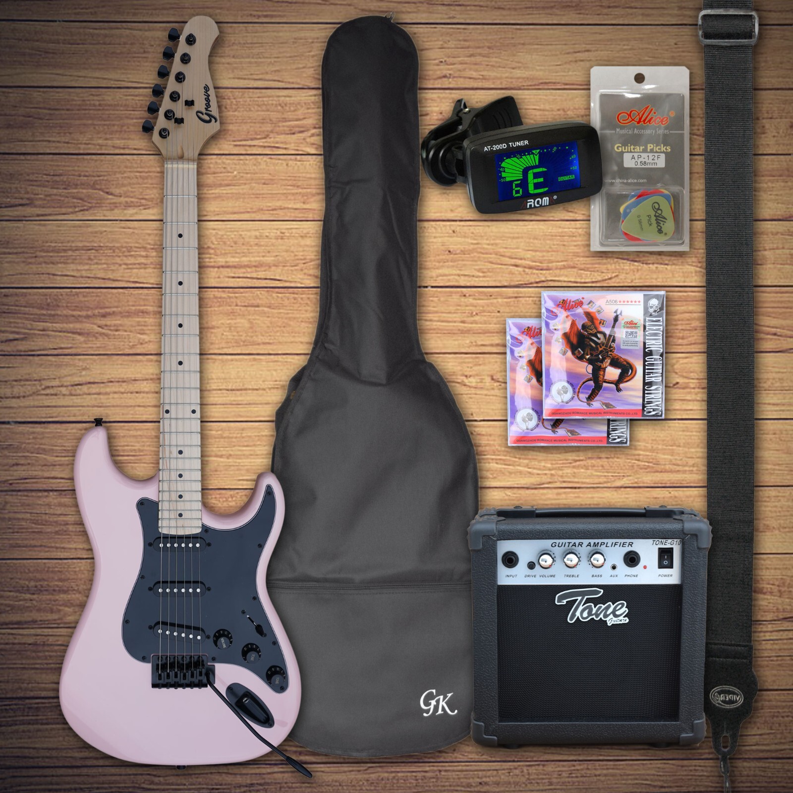 Electric Guitar, 14 Colors, Amplifier, Bag etc.. ( Setup Include )