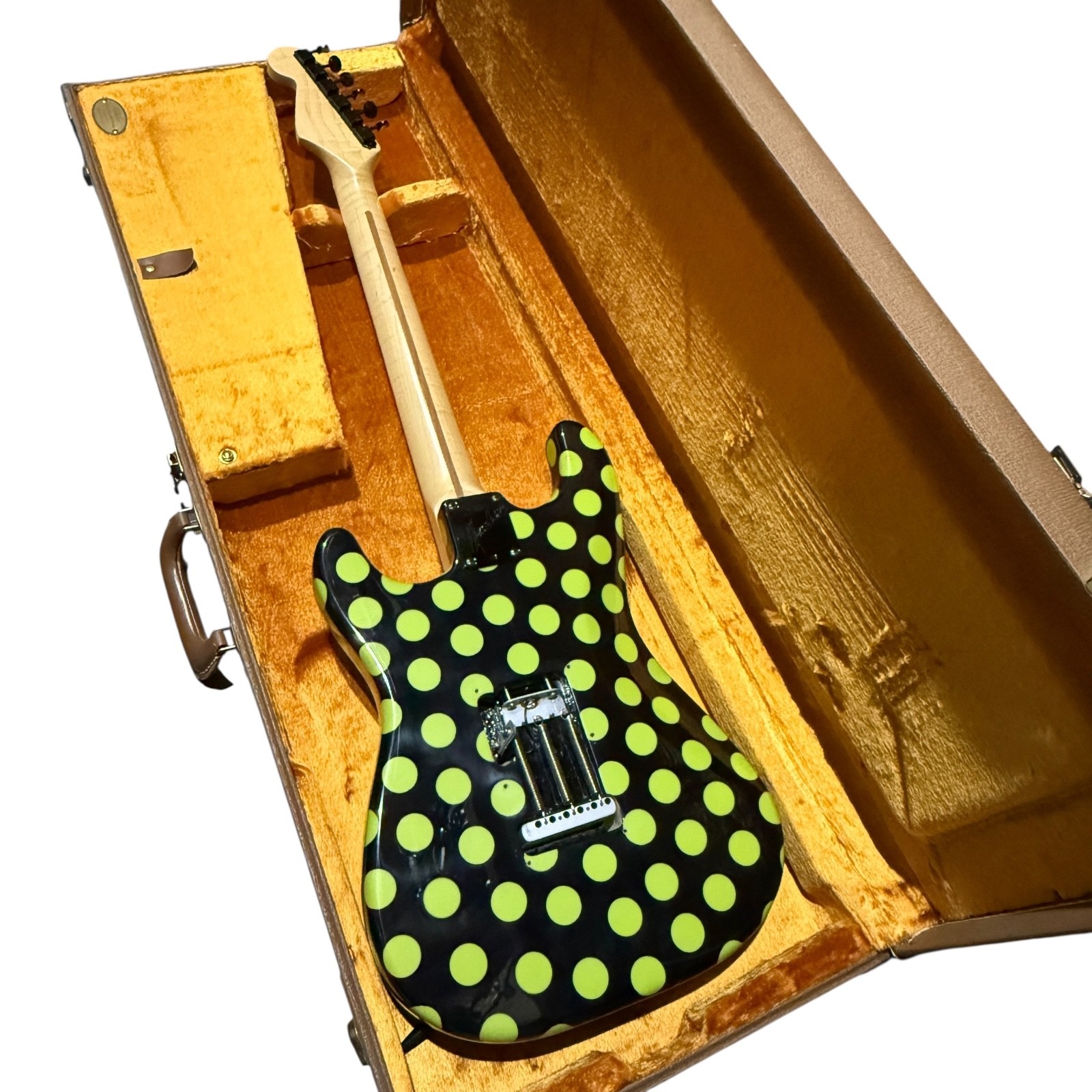 1997 Buddy Guy 1 of 1 Prototype Stratocaster Black/Green Polka Dot