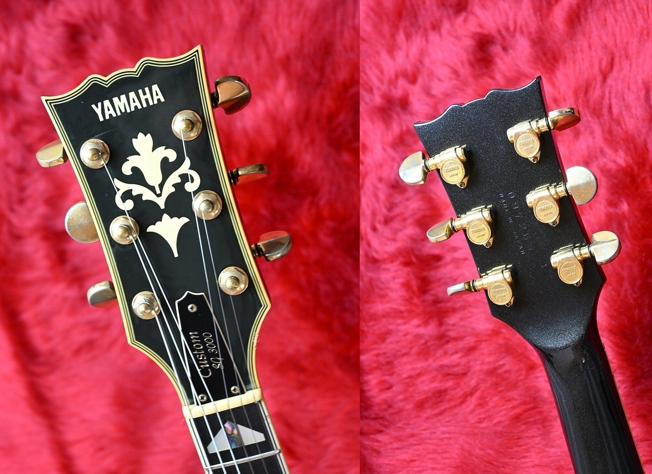 YAMAHA SG-3000 Custom Metallic Black Gold Hardware Made in Japan 1982 SG Type
