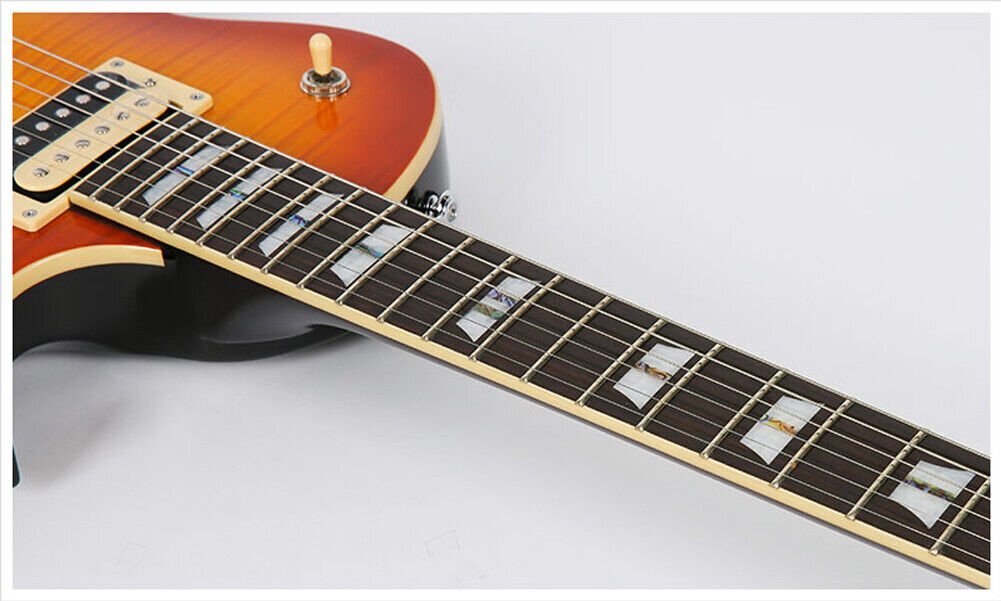 Wildwood WLP-FM Single Cutaway Honey Burst Flame Top Humbucker Electric Guitar