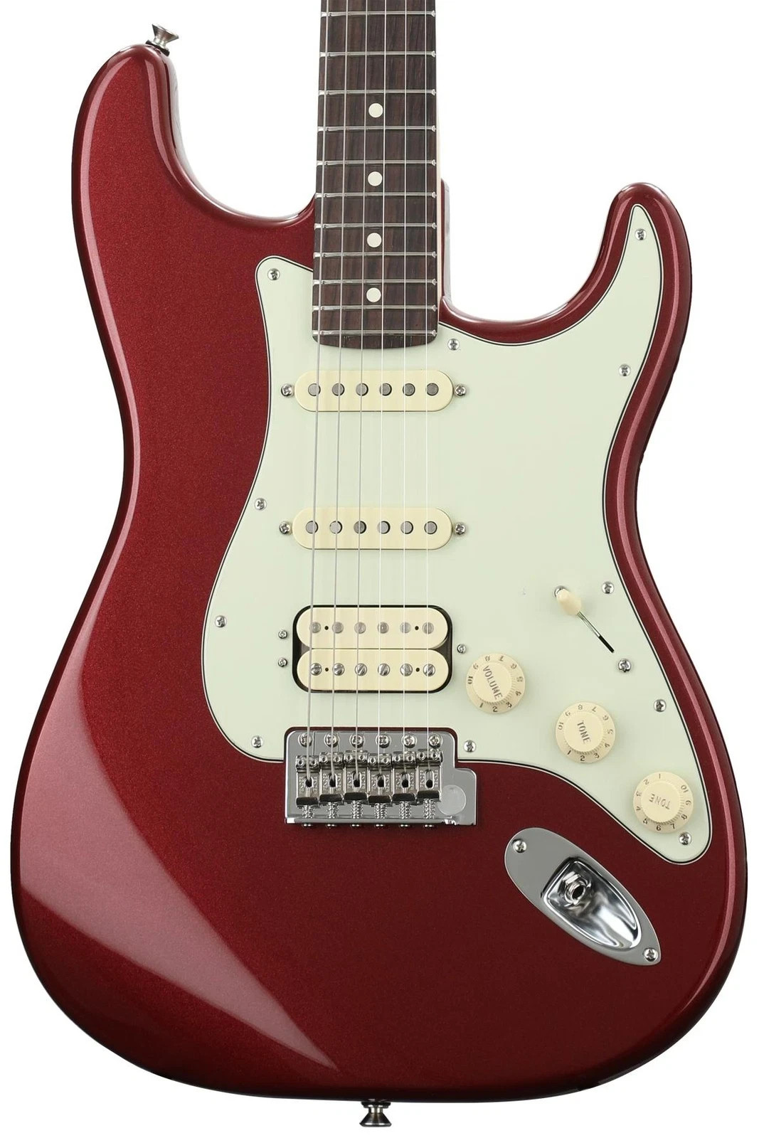Fender American Performer Stratocaster HSS – Aubergine with Rosewood Fingerboard