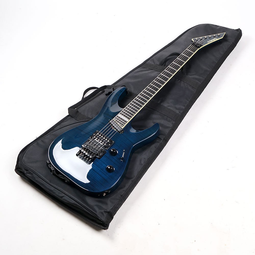 Edwards ESP E-KL-170SE See Thru Blue Electric Guitar Used Loureiro Signature