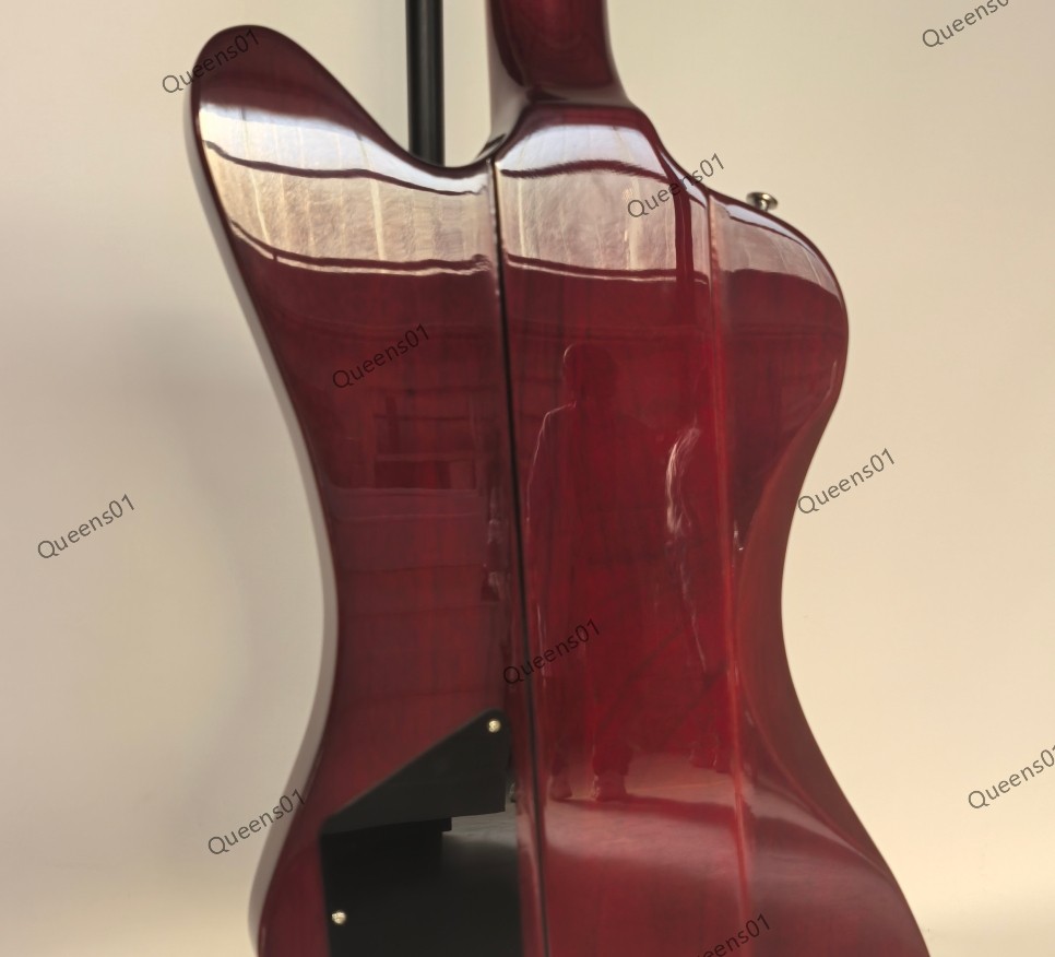 Factory Wine Red Electric Guitar Solid Body Mahogany Neck Chrome Hardware
