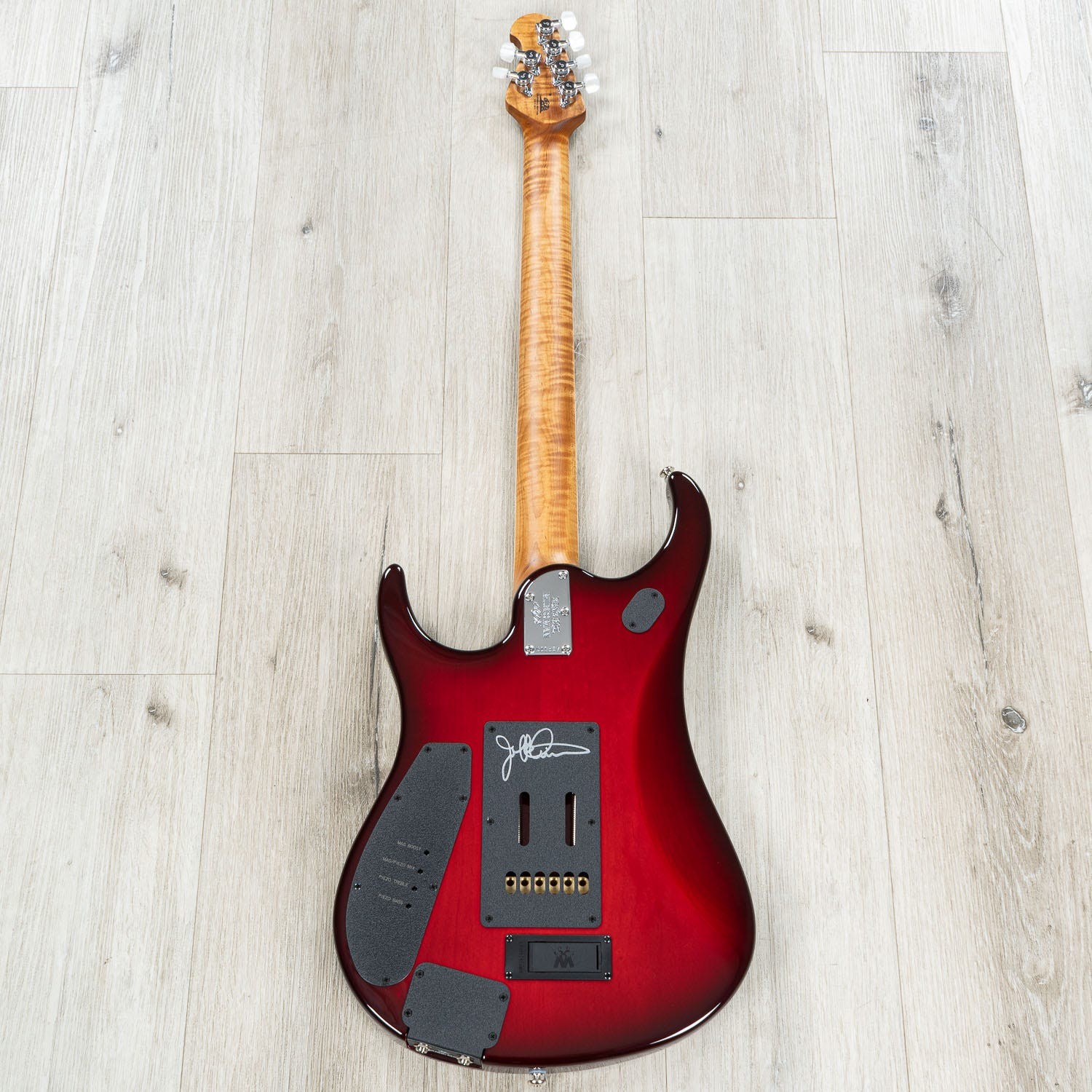 Ernie Ball Music Man BFR John Petrucci JP15 Baritone Guitar, Cherry Creamsicle