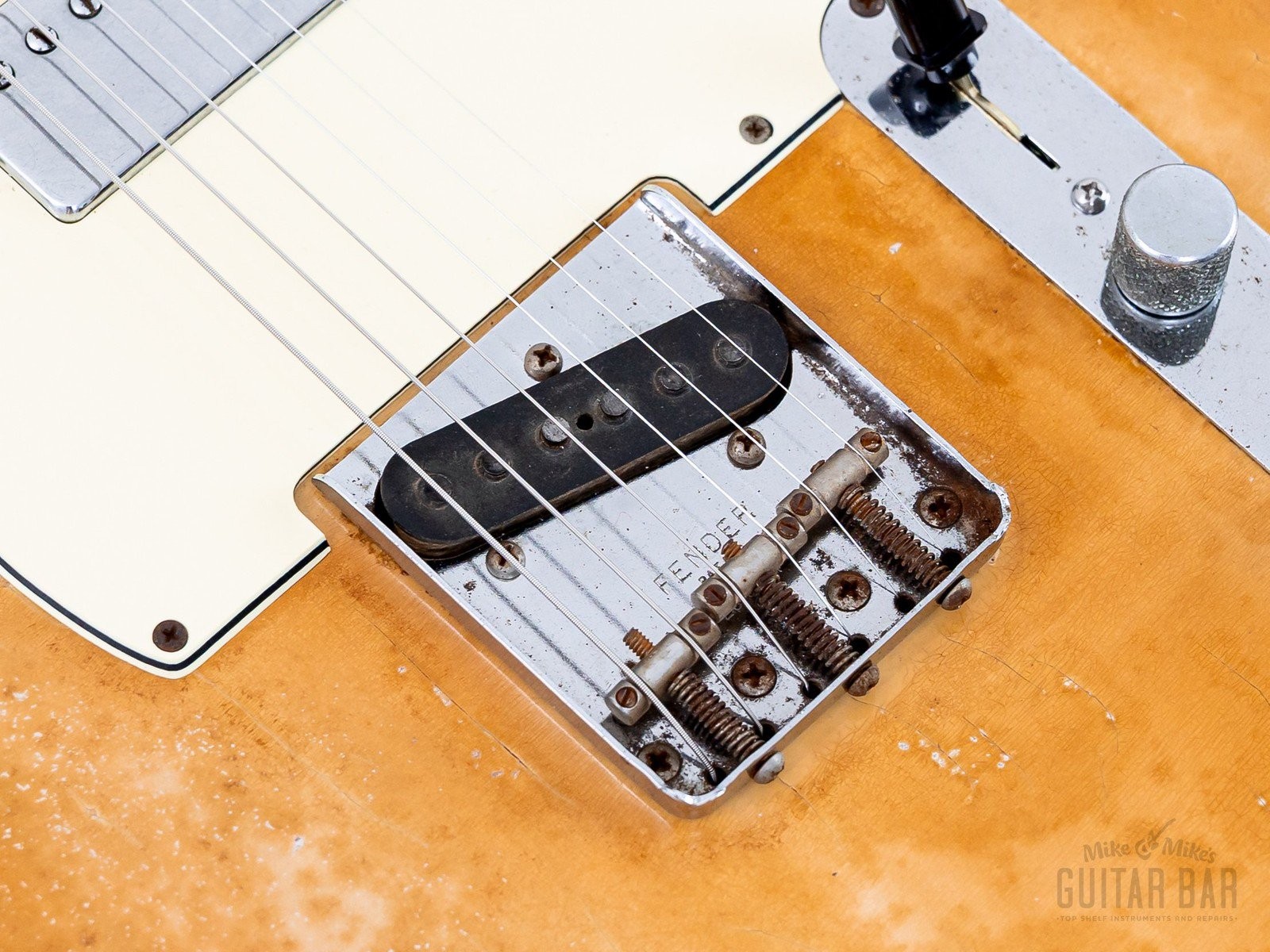 1968 Fender Telecaster Vintage Guitar Blonde w/ Gibson T Top Humbucker, Case