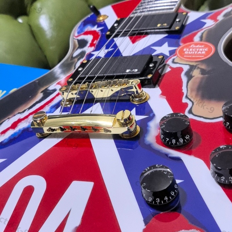 Electric Guitar Stainless Rounded Fret Bone Nut Water Transfer Free Shipping