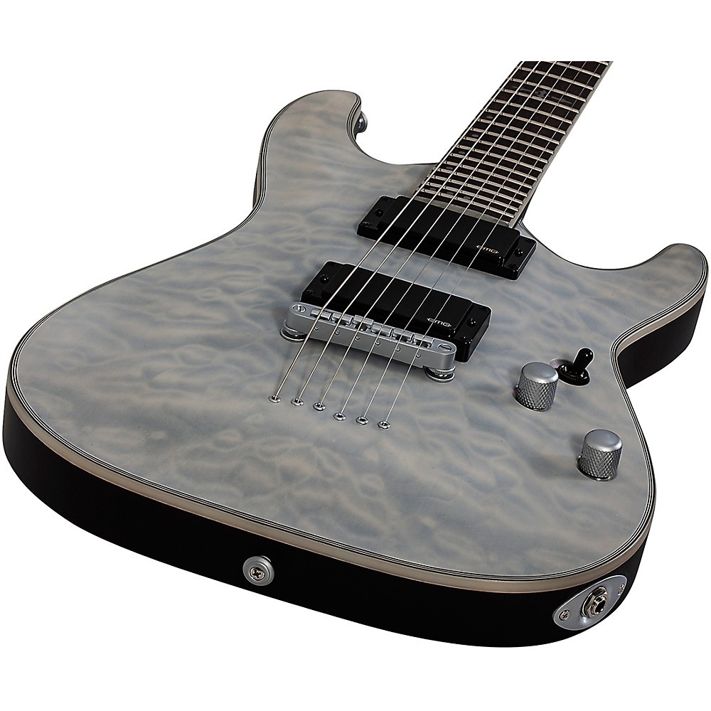 Schecter Guitar Research C1 Platinum Electric Guitar Transparent White Satin