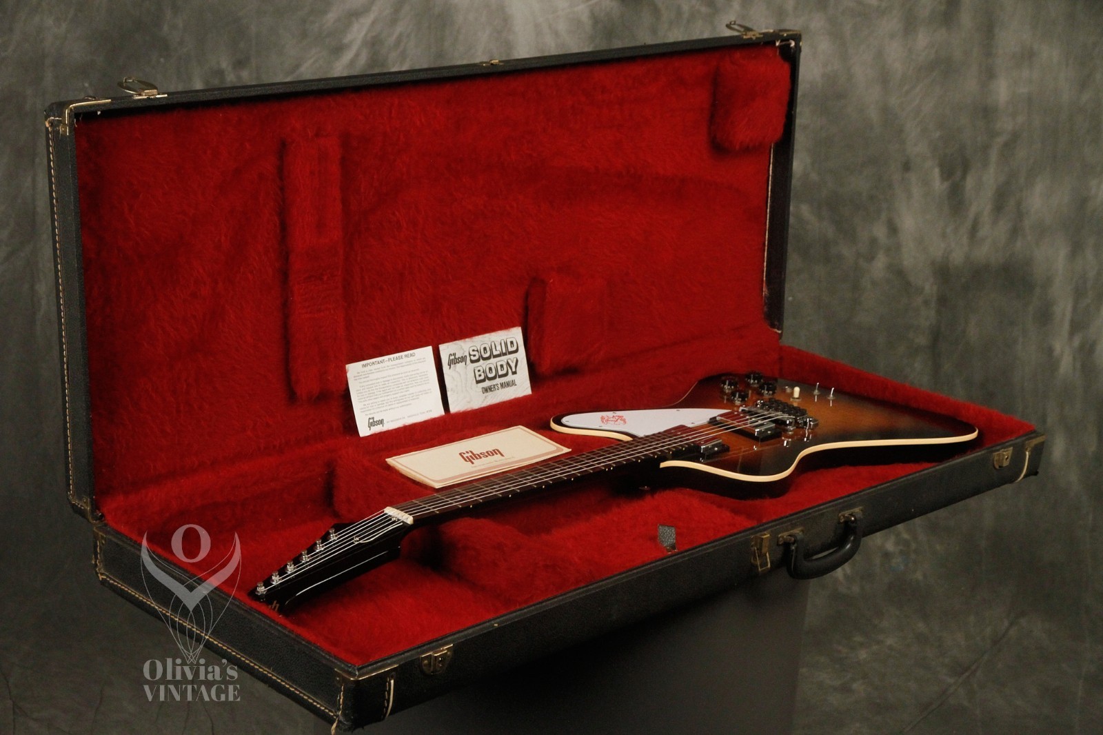 all original 1981 Gibson FIREBIRD II RD Artist Antique Sunburst w/PAPERS