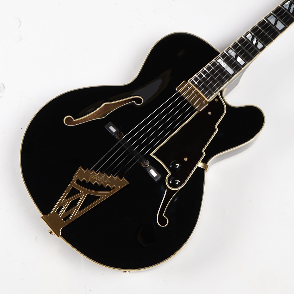 Electric Guitar D’Angelico NYS-2 BK 2001 Black Arch Top Japan with Case