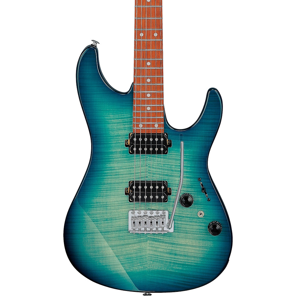 Ibanez AZ24S1 Standard Electric Guitar Transparent Turquoise Burst