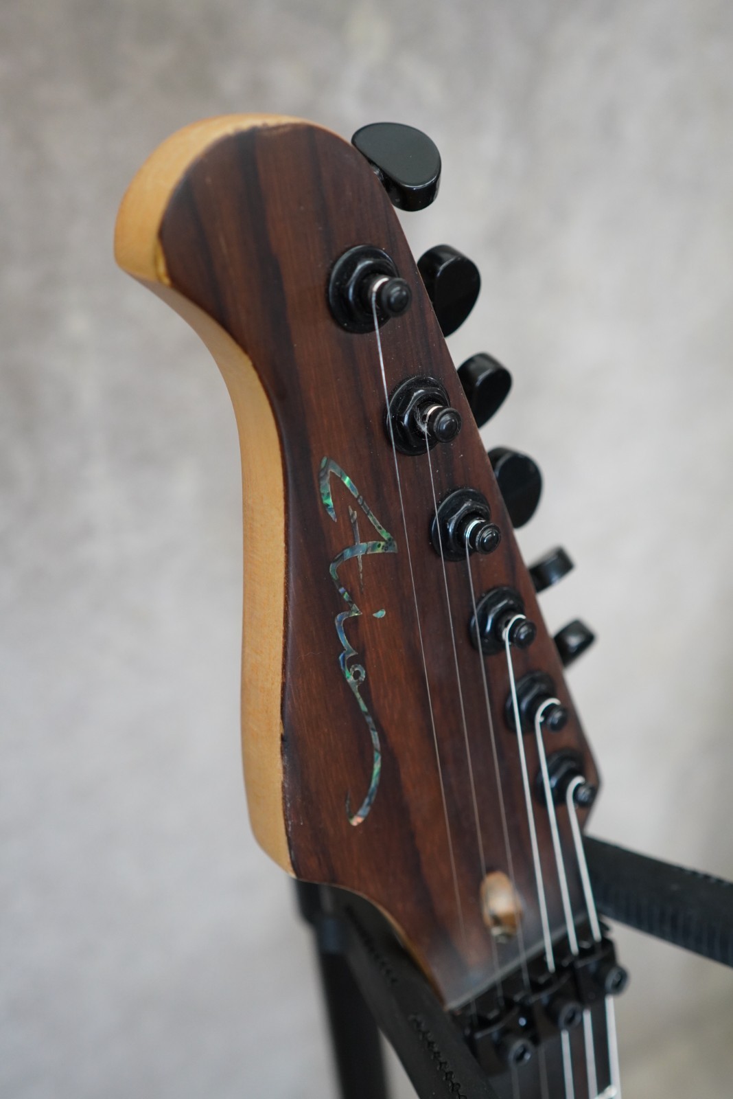 AIO Wolf S1 Floyd Rose Left-Handed Electric Guitar – Dark Walnut GS-078
