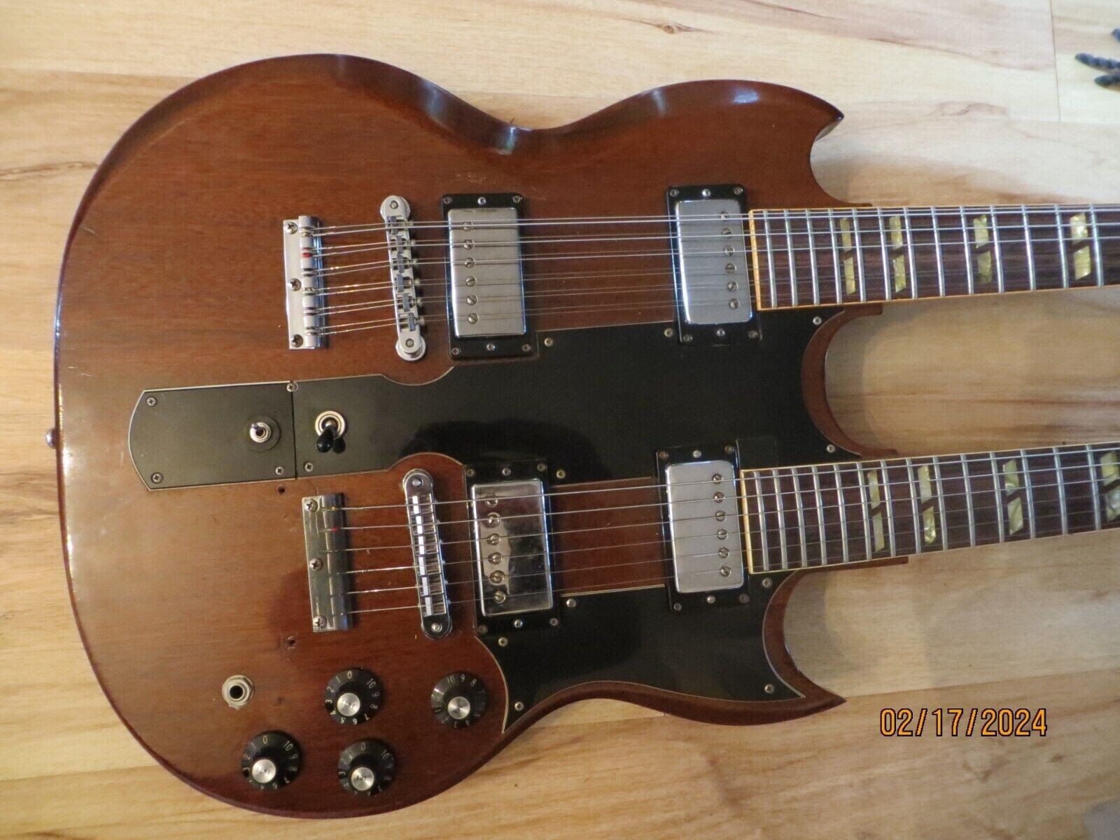 1978 Gibson EDS-1275 Double-Neck Walnut Electric Guitar w/ Original Case