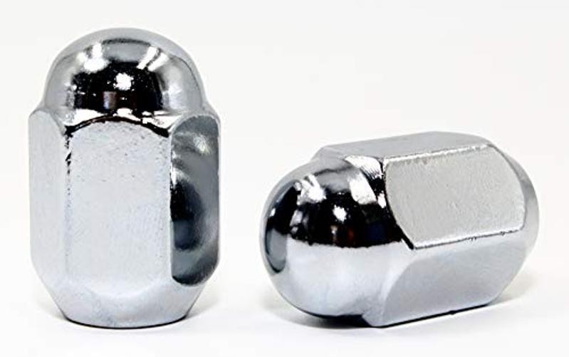 Set of 20 Veritek 12×1.5mm 3/4 19mm Hex Chrome Dome Top Acorn Lug Nuts 1.40″