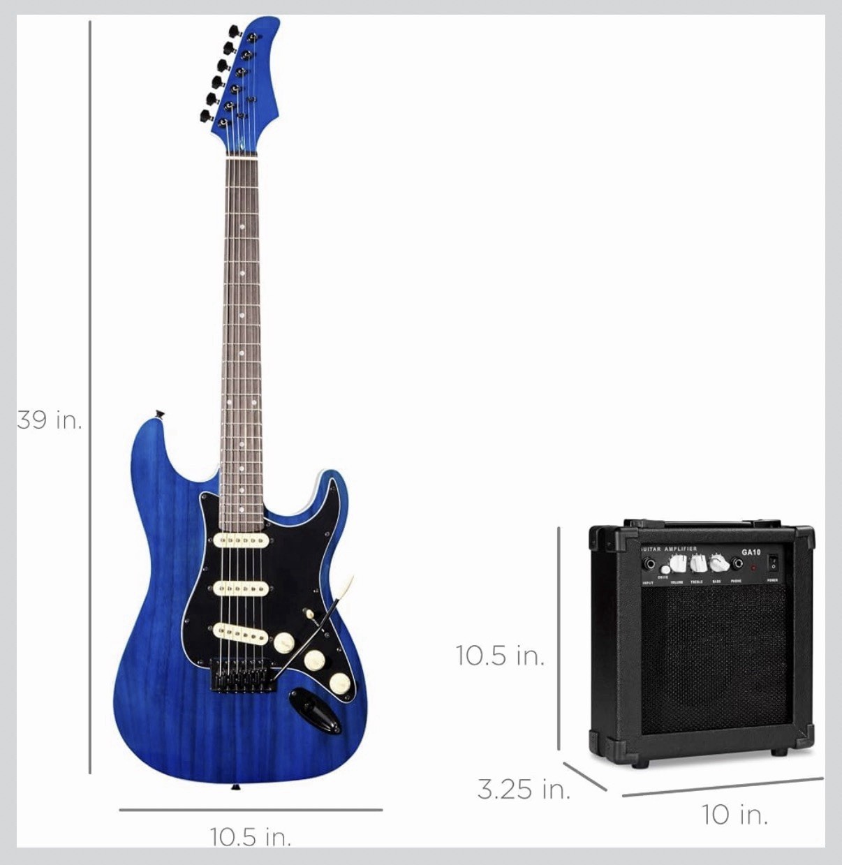 Best Choice Products 39in Full Size Beginner Electric Guitar Starter Kit
