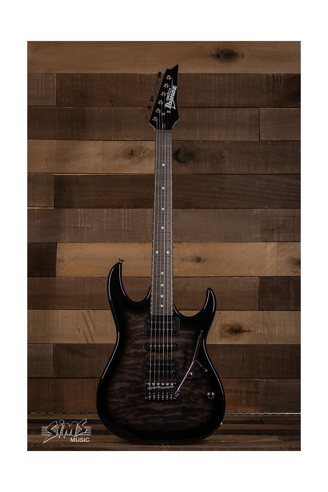Ibanez 6 String Solid-Body Electric Guitar, Right, Transparent Black Sunburst…