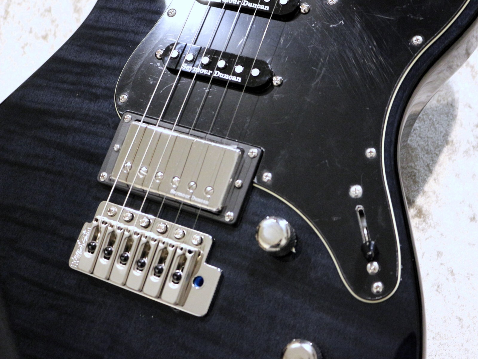 Yamaha PACIFICA PAC612VIIFM Electric Guitar – Translucent Black with Gig bag