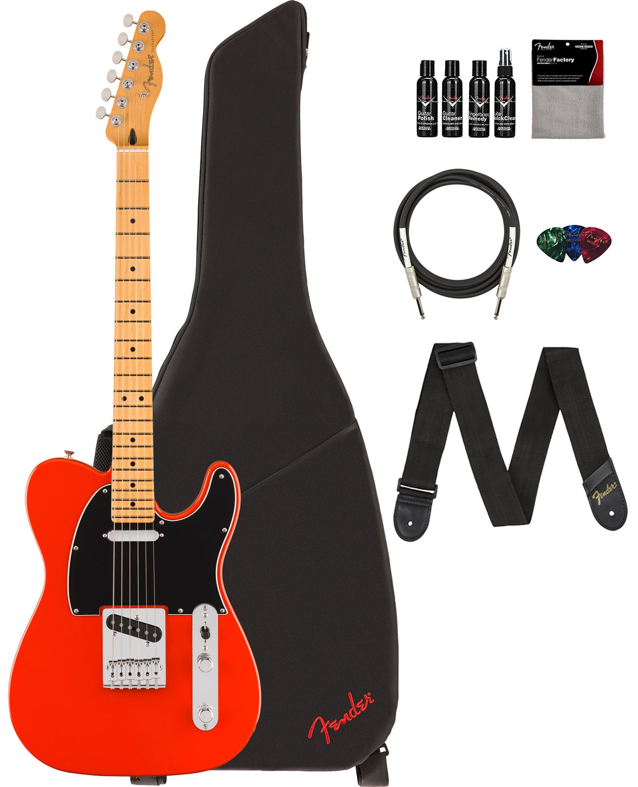 Fender Player II Telecaster – Coral Red w/ Cleaning Kit