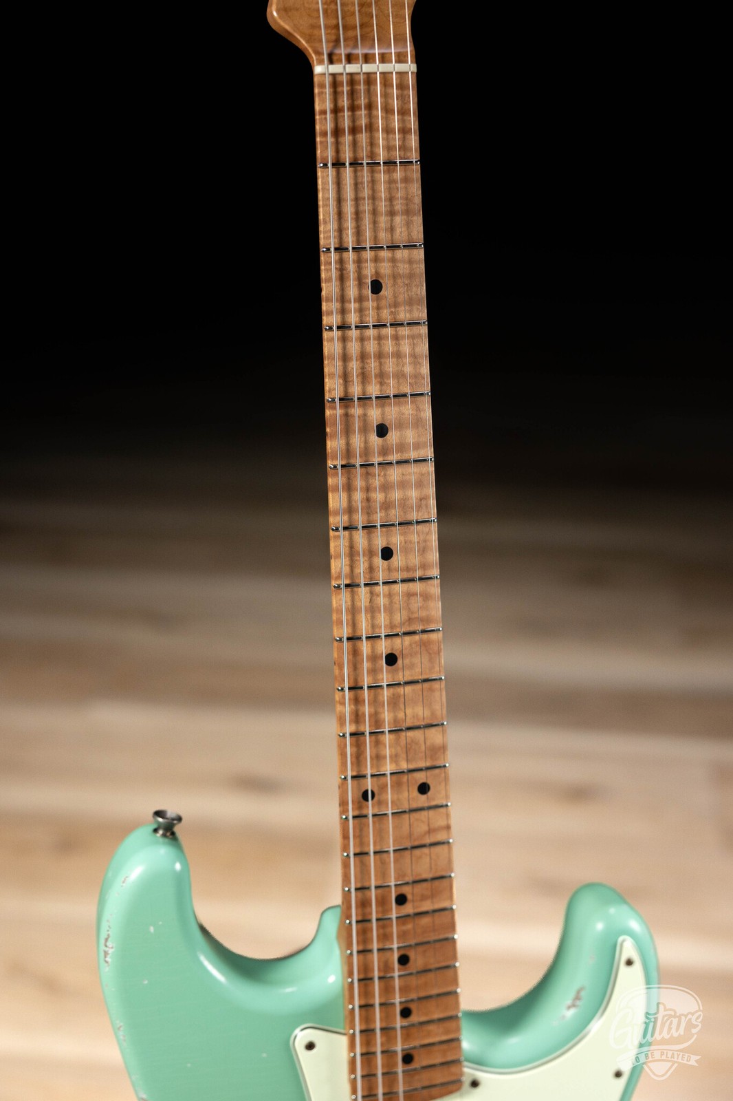 Xotic XSC-2 Swamp Ash HSS S-Style w/ Roasted Flame Maple Neck – Surf Green