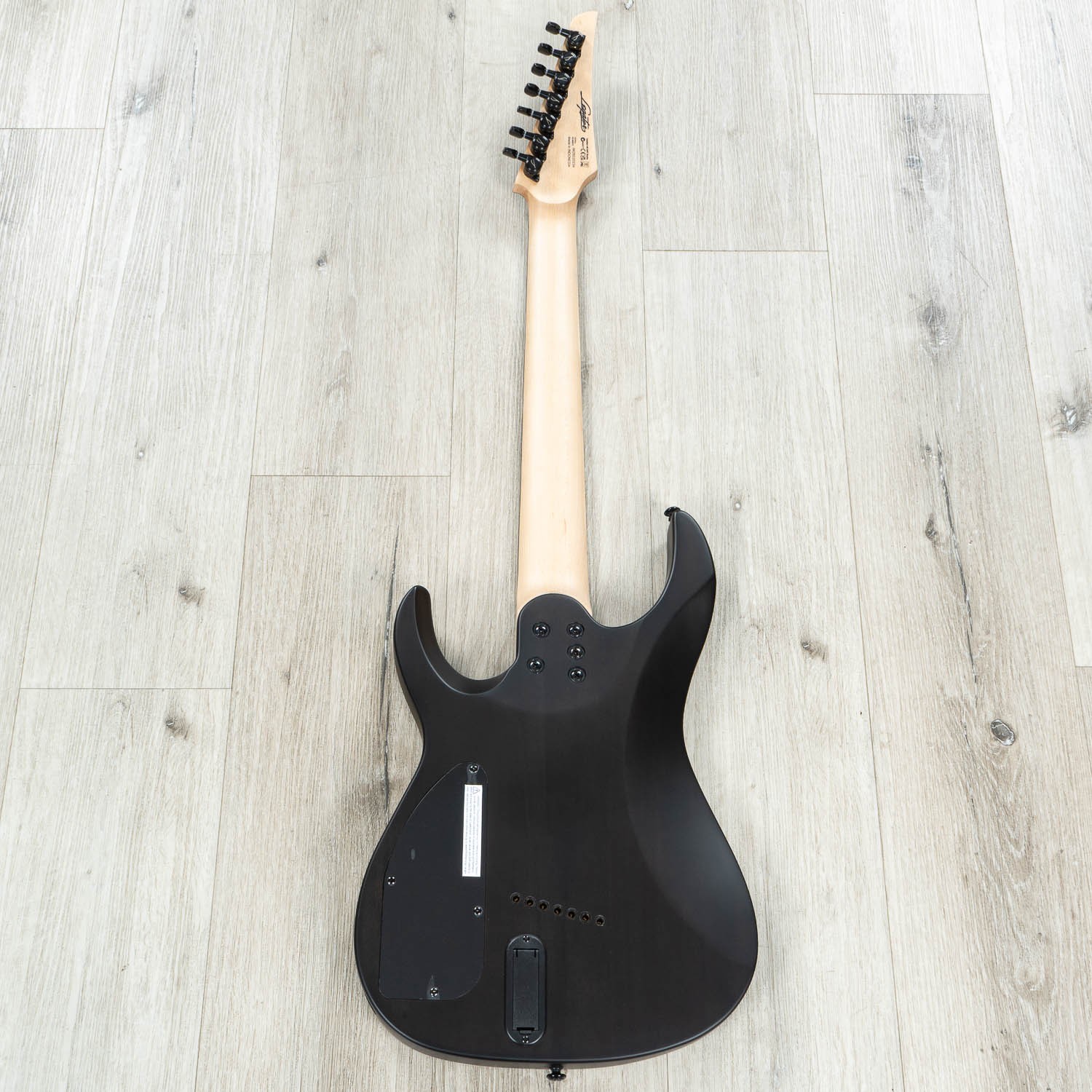 Legator N7FSS Ninja Super Shred Multi-Scale 7-String Guitar, Burl, Dark Sapphire