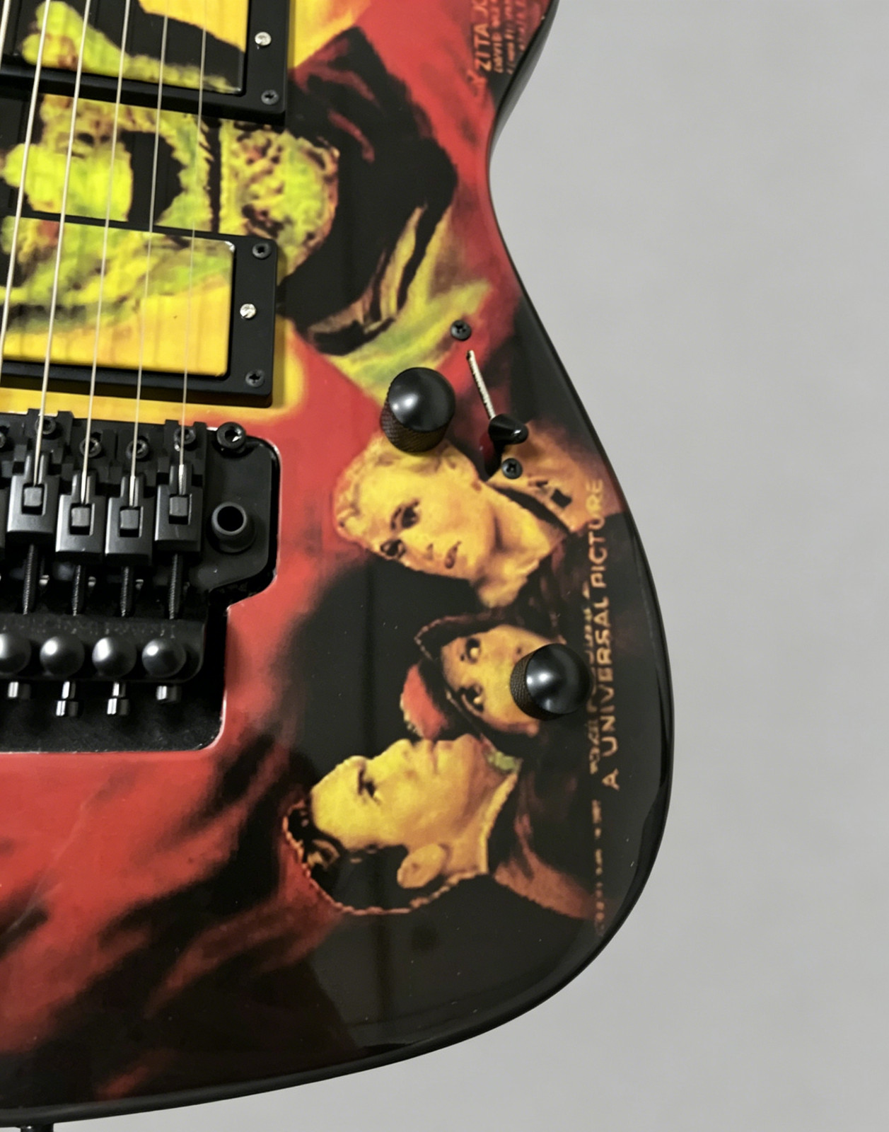 US STOCK Kirk Hammett Karloff Mummy Electric Guitar with Floyd Rose Tremolo