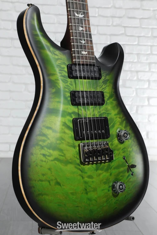 PRS Wood Library Studio 10-Top Electric Guitar – Eriza Verde Smokeburst