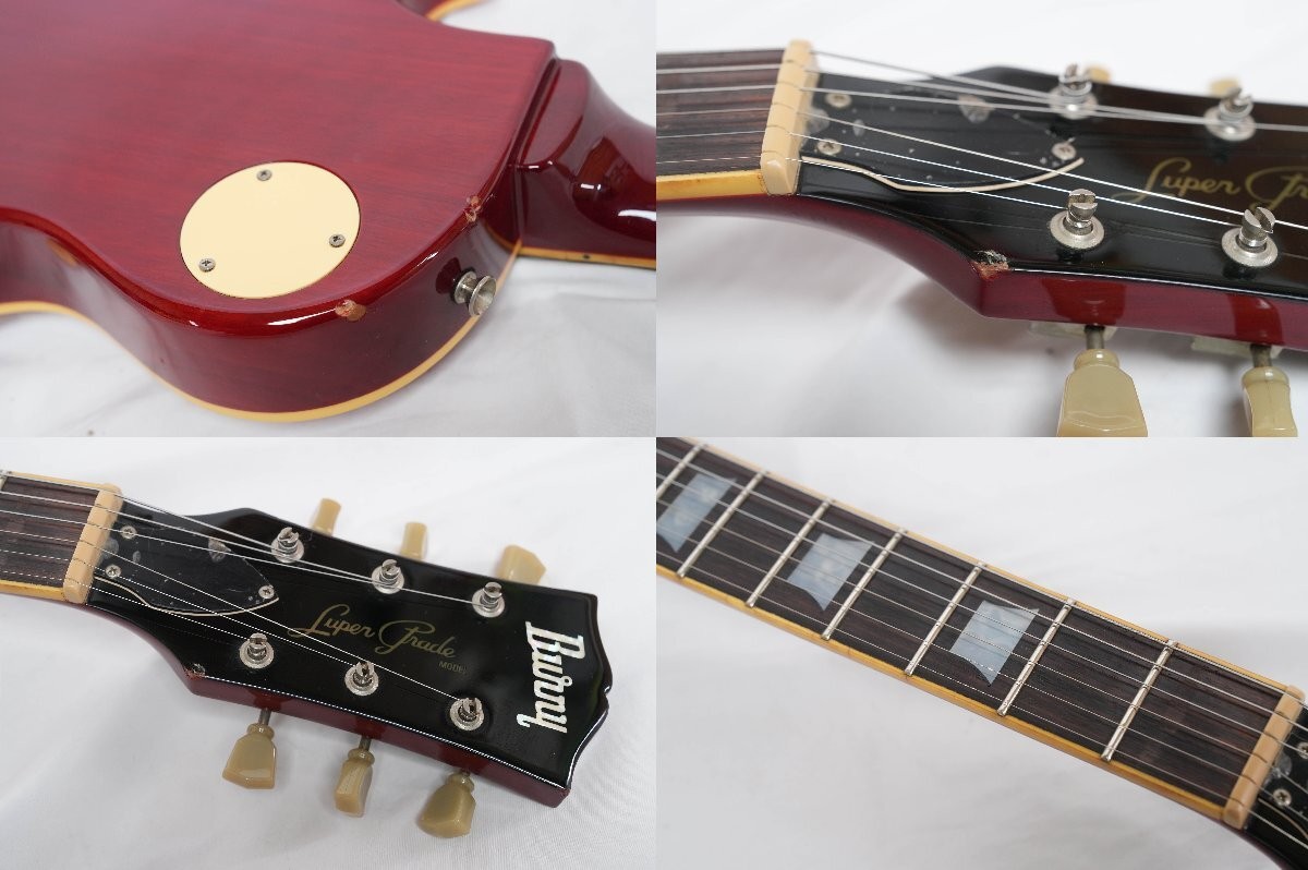Electric Guitar Burny RLG-55S 2002 Vintage Cherry Sunburst Japan S/N FG02080875