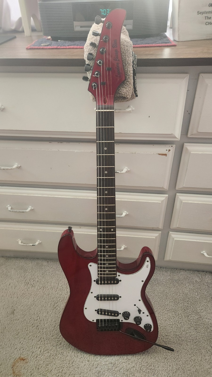 CUSTOM LEGENDARY CHICAGO BLUES STRAT Electric Guitar Cherry UPGRADES