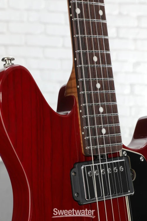 Ernie Ball Music Man Valentine HH Electric Guitar – Cherry