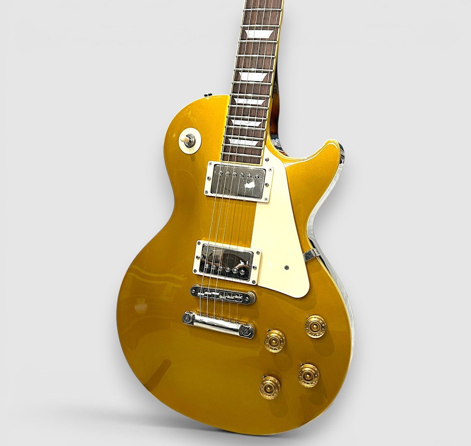 Burny RLG-55 Gold Top Used Maple Top Mahogany Back Body Rosewood Fingerboard