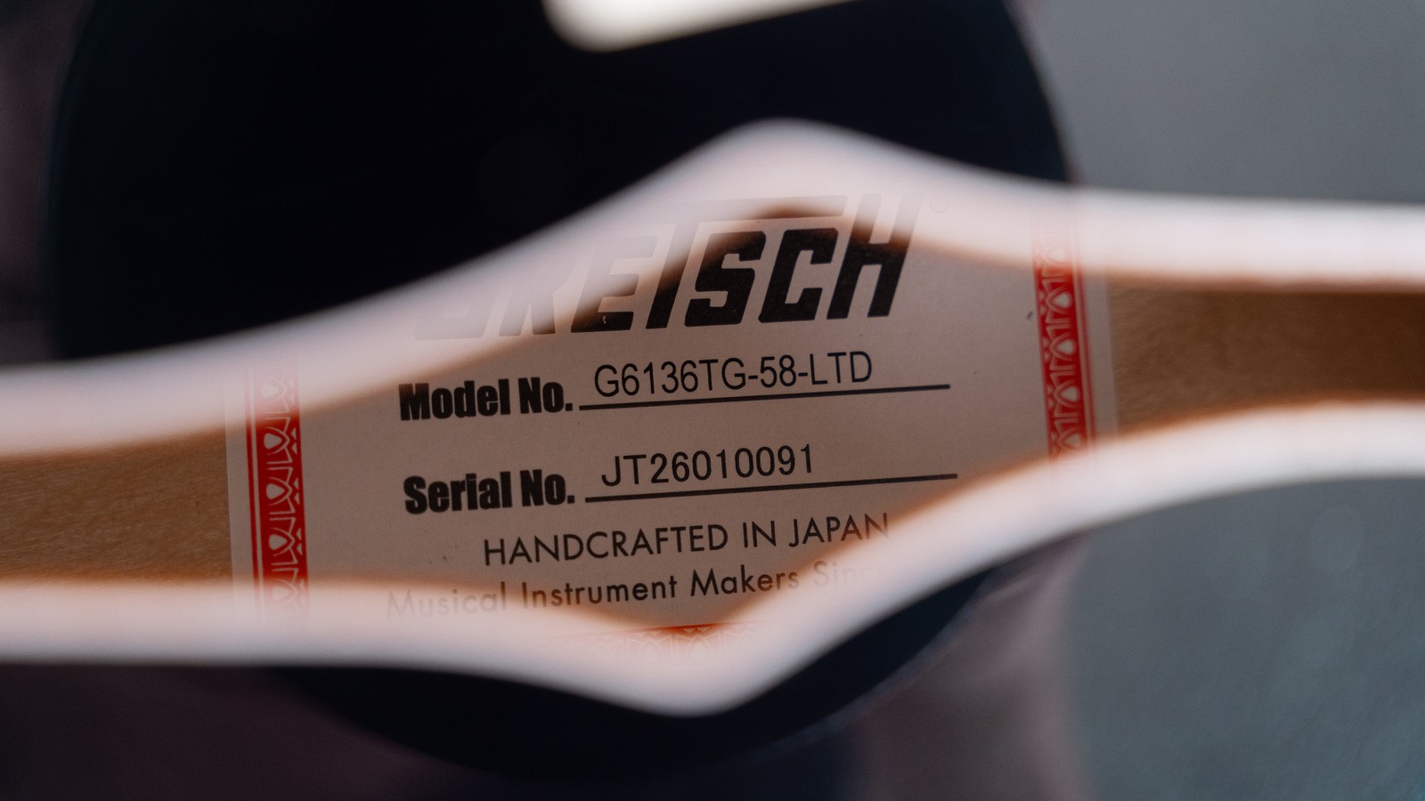 Gretsch G6136TG-58 1958 Custom Falcon LE SH Electric Guitar Ebony, Emerald Night