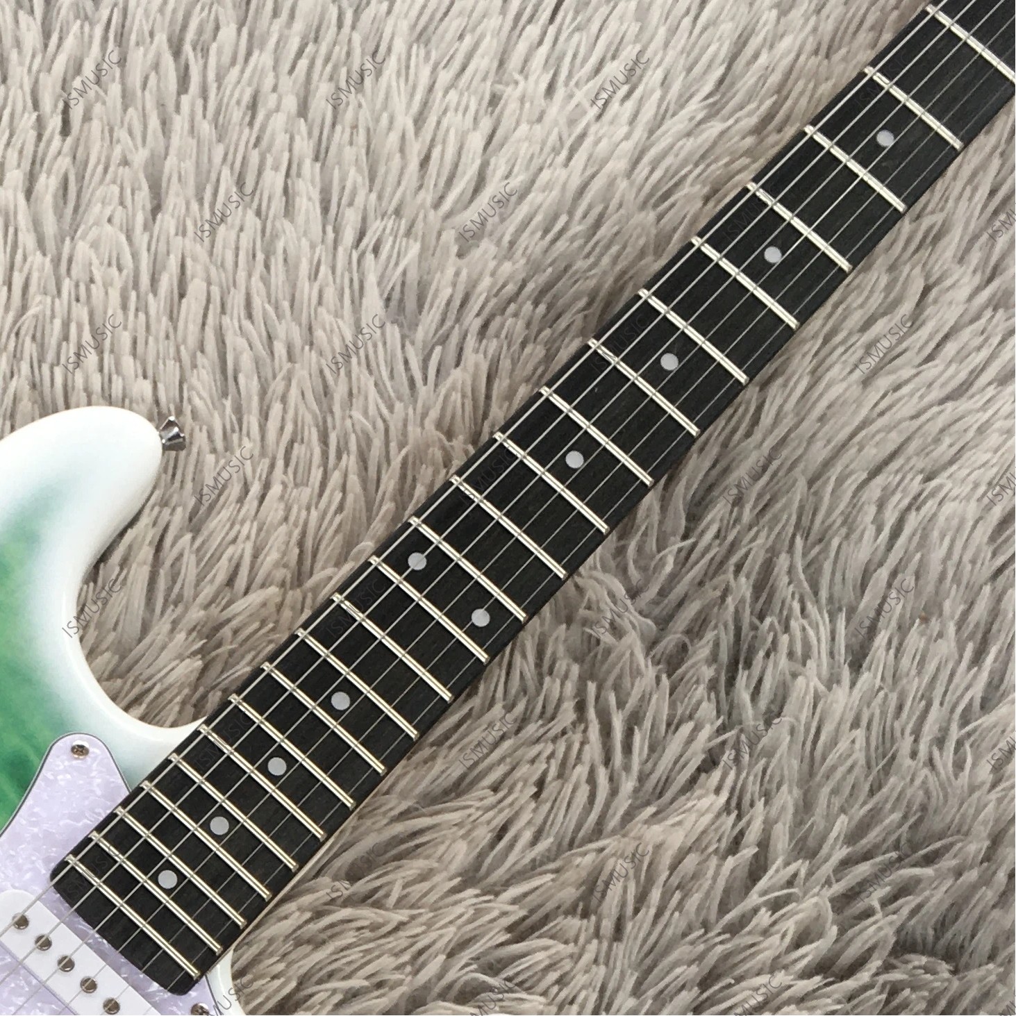 STG Solid body Electric Guitar Stainless Steel Fret Quilted Maple Top Veneer