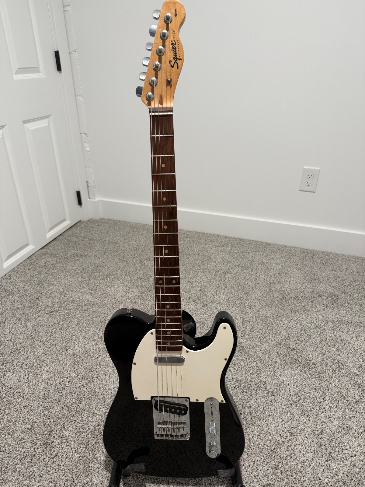 1998 Squier Fender Telecaster Black Telecaster