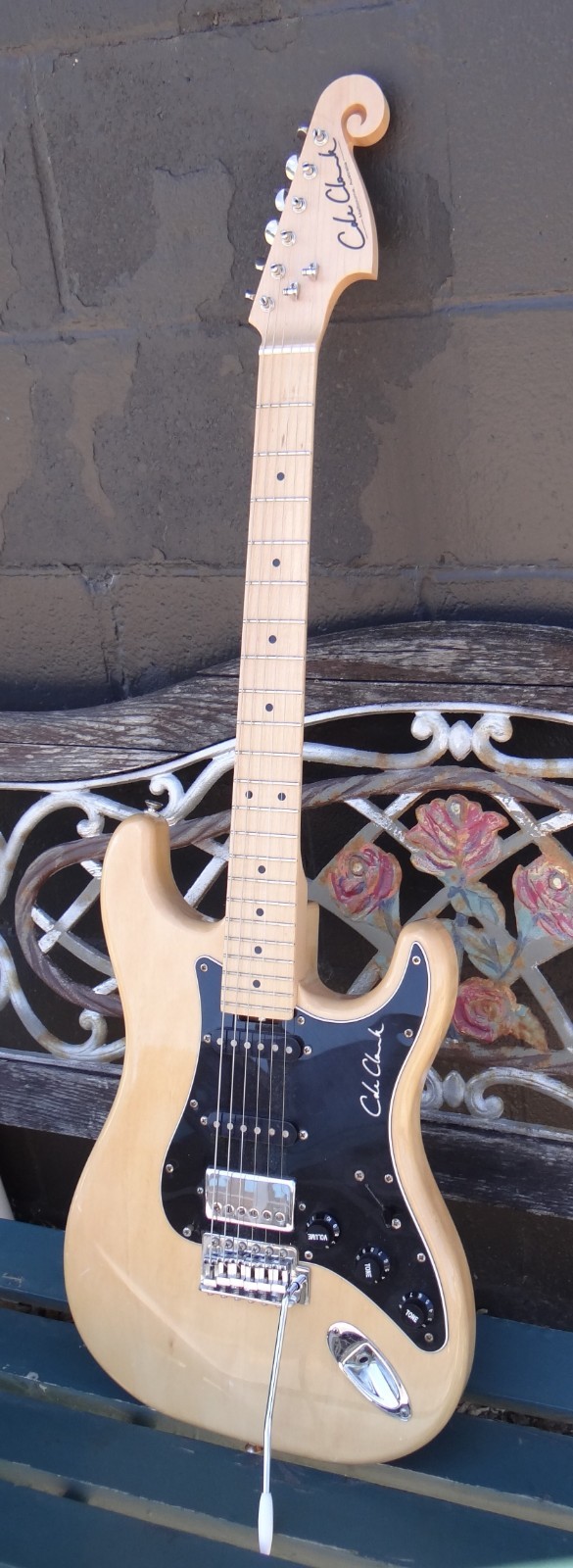 Cole Clark S with tweed hardshell case